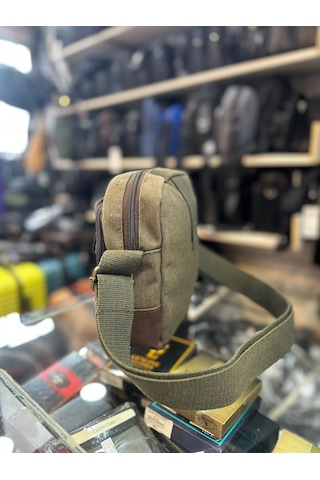 Trg Polo Boss Haki Ön Cepli Ayarlanabilir Çapraz Askılı Unisex Om Haki