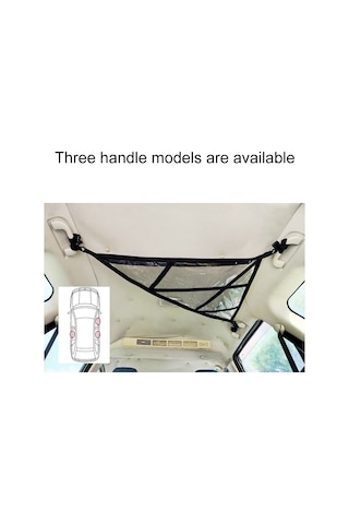 Cbtx Suv Tavan Saklama Ağı Araba Çatı Mesh Saklama Çantası 3 Saplı Modellere Uygun, Özellikler: Şeffaf Pvc+takviye Dokuma