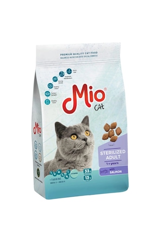 Mio Somonlu Kısırlaştırılmış Yetişkin Kedi Maması 1 KG