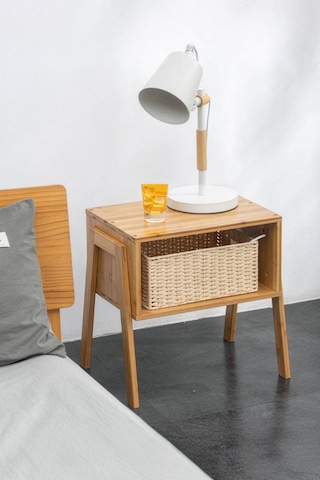 Digithome Bambu Komodin Yan Sehpa - Jwfu-5392 Kahverengi