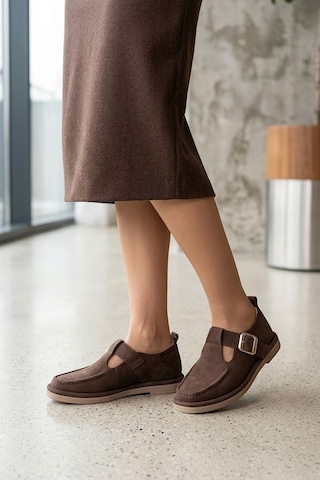 Ayakkabı Fuarı Elit Btbfz02 Kadın Casual Ayakkabı Kahverengi