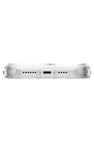 Apple Uyumlu iPhone 15 Pro Max Kılıf Skinarma Magsafe Şarj Özellik Yazı Desenli Airbag Orion Kapak Şeffaf