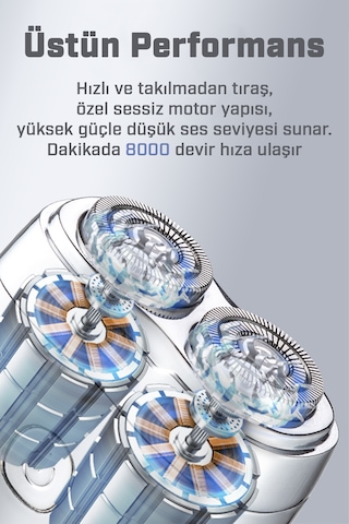 Veryfit Şarj Edilebilir Tam Vücut Yıkanabilir Çift Kafalı Mini Ta