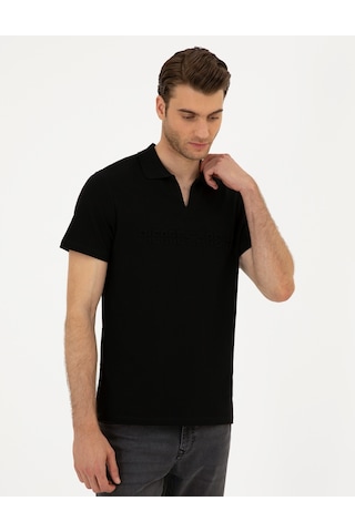 Pierre Cardin Erkek Siyah Tişört 50296772-vr046 Siyah