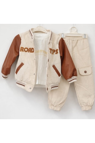Donino Baby Road Trips 3'lü Takım Krem