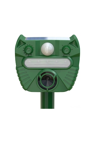 Geeroyoo Güneş Enerjili Ultrasonik Hayvan Kovucu - Dış Mekan Su Geçirmez Böcek Ve Kemirgen Savar, 52ft Algılama Mesafesi