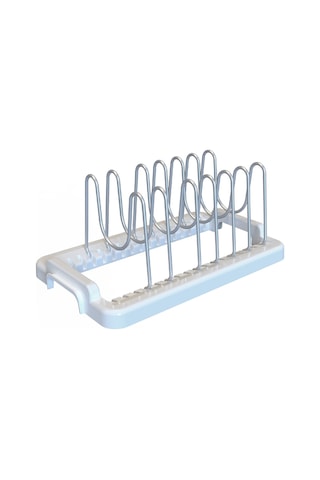 Fin Dolap Içi Tencere Kapak Tutucu Beyaz Çok Renkli