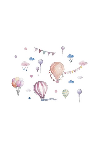Sıcak Balonlar Duvar Çıkartması Zy890 Diğer