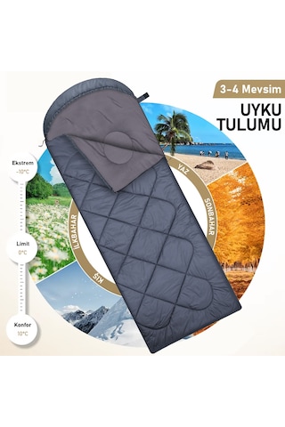 Haegs Uyku Tulumu, Polar, Battaniye, Kamp Uyku Tulumu, Outdoor Dış Mekan, 3 - 4 Mevsim, Yazlık Uyku Tulumu - Kış Uyku Tulumu, Ultra Hafif, Sıcak Ve Kompakt - Polar -siyah Siyah