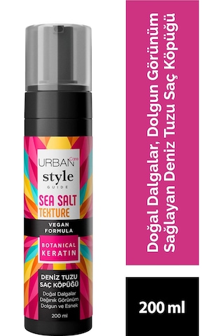 Urban Care Style Guide Deniz Tuzu Doğal Dalga Sağlayan Şekillendirici Saç Köpüğü 200 ML