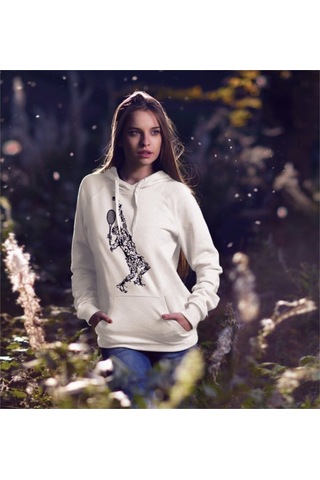 Pisa Art Servisi Iyi Olanlara Özel Beyaz Kapüşonlu Unisex Sweatshirt Hrmsw002 Beyaz