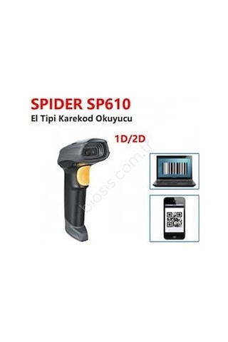 Spıder Sp610 2d Usb El Tipi Karekod Barkod Okuyucu Kdo