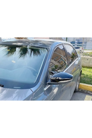 Volkswagen Jetta Mk6 Batman Yarasa Ayna Kapağı Piano Black / 2010-2018