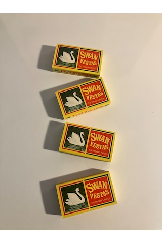 Swan Vestas Vintage Kovboy Kibrit 4lü Paket