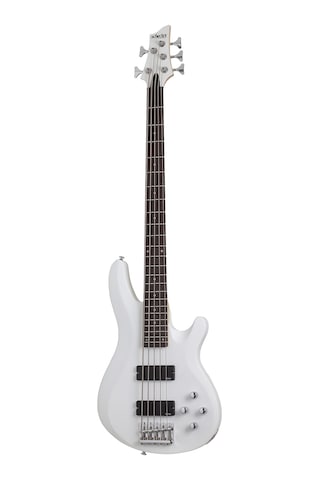 Schecter C-5 Deluxe 5 Telli Bas Gitar Satin White