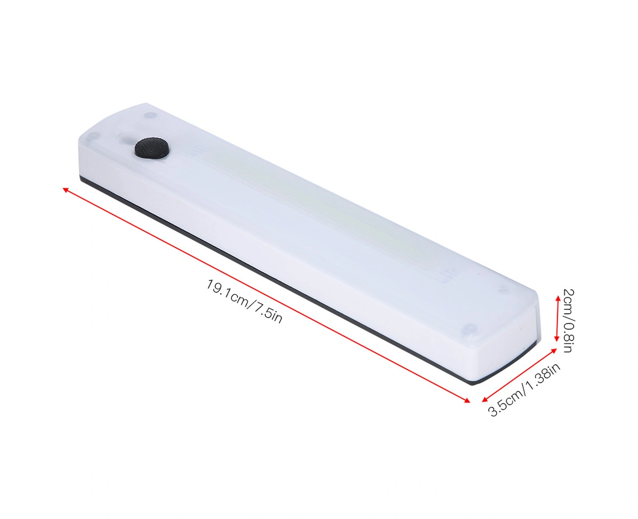 Vkemall Ab901 Dolap Lambası, 3w 18 Led'li 180lx Parlaklık, Aaa Pil İle Çalışır, Çift Taraflı Bantlı, Kamp, Bakım, Acil Durum Için Orta Tuşlu Tipi Pil Dahil Değil Diğer