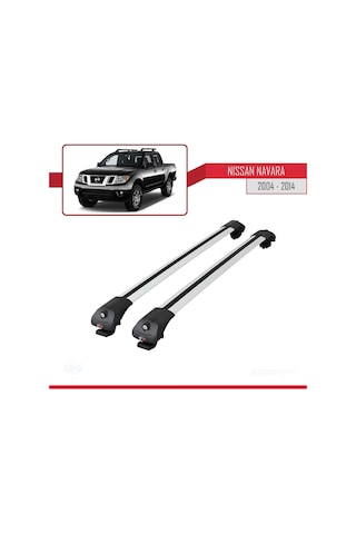 Nissan Navara 2004-2014 Arası İle Uyumlu Ace-1 Ara Atkı Tavan Barı Gri