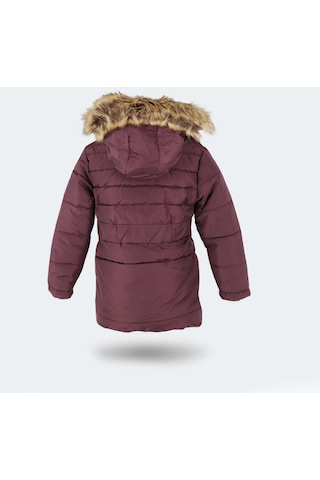 Slazenger CANDY NEW Çocuk Kapüşonlu Mor Mont & Kaban