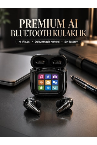 Znv Zenvia Mey İthalat Aı Destekli Dokunmatik Ekranlı Kablosuz Bluetooth Kulaklık Znv2025 Cmn Belirtilmemiş