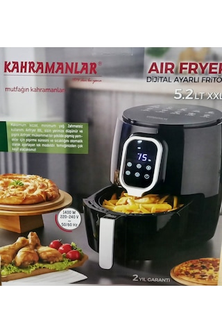 Kahramanlar XXL Dijital 5.2 L Air Fryer Fritöz