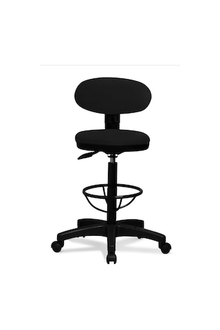 Bar Sandalyesi Sırtlı Beratta Model Siyah