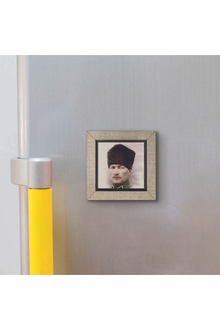 Mustafa Kemal Atatürk Baskılı Mdf Magnet 7x7 350