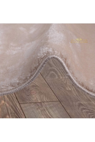 Bonny Home Elite Vizon 100x100 Cm Yuvarlak Peluş Banyo Paspası Vizon