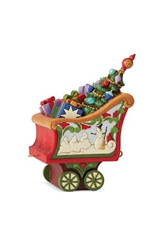 Enesco Jim Shore Heartwood Creek Noel Tren Kömür Araba Figürü, 13,7 Cm Yükseklik, Çok Renkli