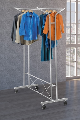 Retodesign Retohome V Konfeksiyon Ayakli Tekerlekli Aski Beyaz