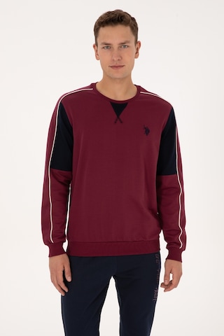 U.s. Polo Assn. Erkek Vişne Pijama Takım 50318594-vr223 Vişne