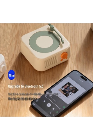 Atomic Vinyl Çok Modlu Bluetooth Hoparlör Usb Şarj Ve Tf Kart Radyo İle