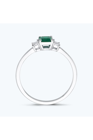 Altınbaş Pırlanta Zümrüt Emerald Kesim Yüzük Mkm109z-14k