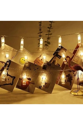 Vıp 2 Metre Pilli Mandal Led Işık Dekoratif Romantik Mandal Işık Gün Işığı Led Işık Pilli Led Işık Gün Işığı