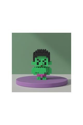 Hulk Marvel Mikro Blok Lego Seti - 3d Puzzle Figür Oyuncak - Eğitici Yenilmezler Avengers Serisi