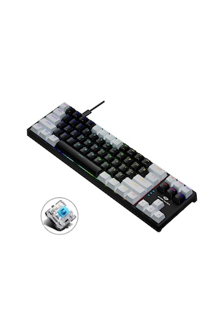 Valkyrie K710 Blue Switch Dark Alien 71 Tuş RGB Gaming Klavye