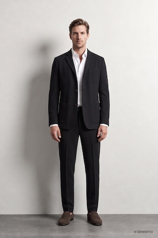 D'S Damat Ds Damat Comfort Siyah Gofre Desenli Takim Elbise 6hc05ort00601 001