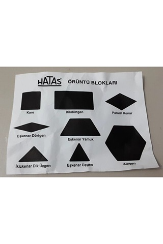 Örüntü Blokları Plastik