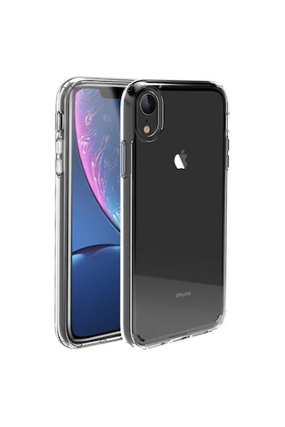 Apple Uyumlu iPhone XR 6.1 Kılıf Zore Coss Şeffaf Sert Silikon Kılıf Renksiz
