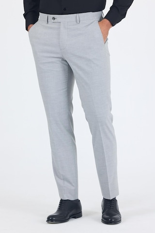 İmza Gri Esnek Yandan Cepli Comfort Fit Classic Pantolon 1003250151 Gri