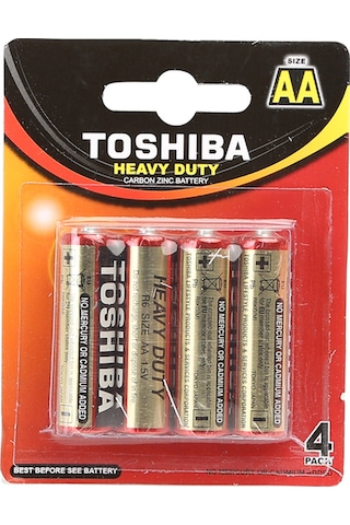 Toshiba R6KG(M) SP-4TGTET Blister AA Kalem Pil 4'lü
