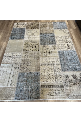 Hoom Rugs Kırkyama 101 Beige Mint El Dokuma Kilim