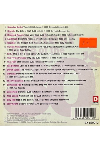 Plak Değildir Cd Dir Cd Greatest Hits Of The 80's 2 Cd