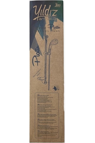 Duş Takımı 5 Fonksiyonlu Sürgülü Örgülü Spiralli 150 cm – Gümüş