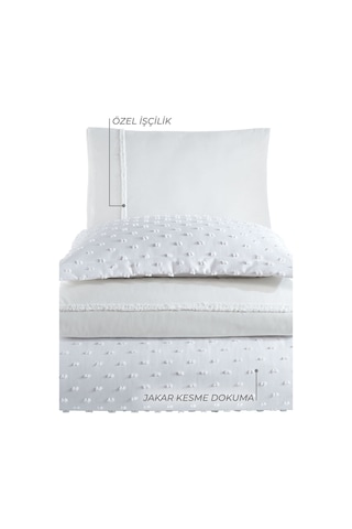 Elart Nora Çeyiz Paketi 7 Parça Krem Krem