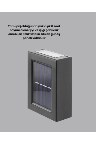 Bahçe Balkon İçin Güneş Enerjili Lamba
