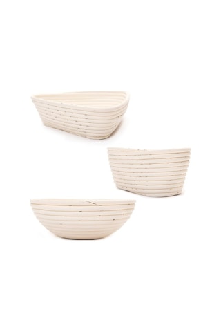 Ulzyvf Ekolojik Hasır Ekmek Mayalama Sepeti - Çoklu Boyut, Bez Astarlı, Şekil Seçenekli Diğer