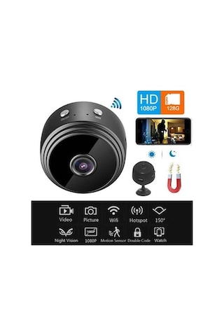 Özmen  Mini Wifi Kamera Gizli Bataryalı Bildirim Hareket Algılama Gzli Camera Mini