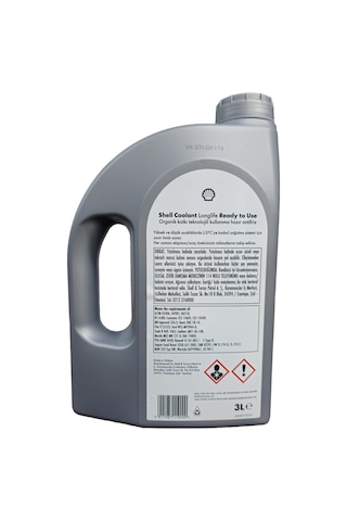 Shell Coolant Longlife Kırmızı Kullanıma Hazır Antifriz 3 Litre