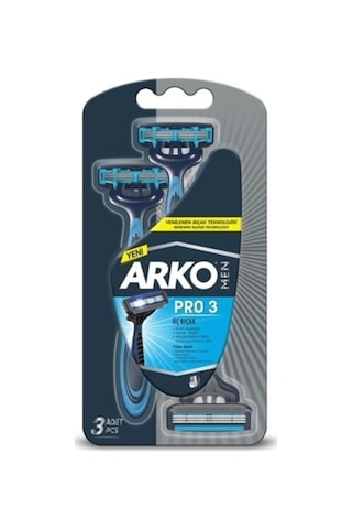 Arko Men Cool Tıraş Köpüğü + Tıraş Kolonyası + Tıraş Bıçağı Erkek Bakım Seti