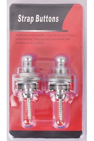 Raymond Joes Sb01Cr Gitar Askı Kilidi Straplock 1 Çift Gri Renkl